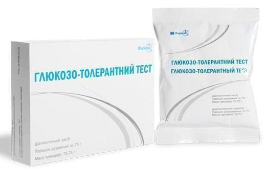 Глюкозо-толерантний тест порошок доз. 75 г/пак.